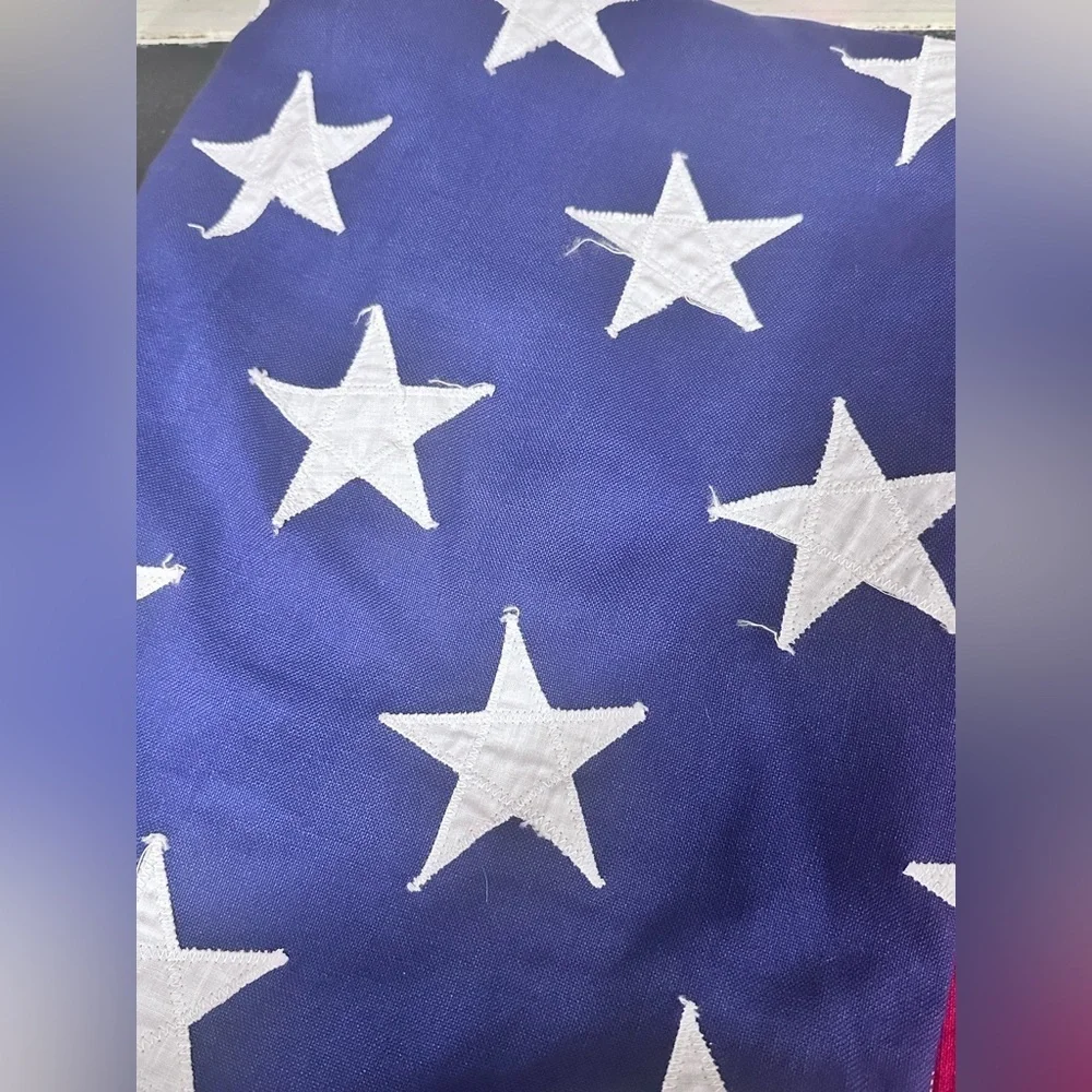 Valley Forge Flag Co. American 58" x 115" 100% Cotton 50 Stars Large Vintage USA - Picture 4 of 4